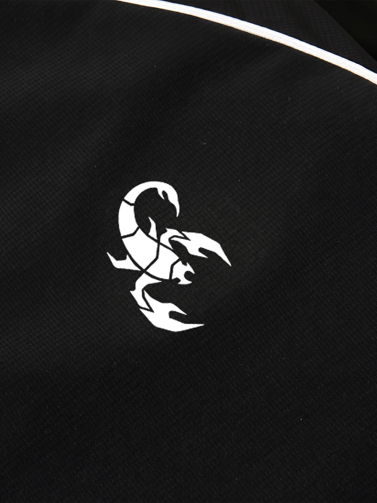 Street-style Letter Print Hooded Windbreaker Jacket