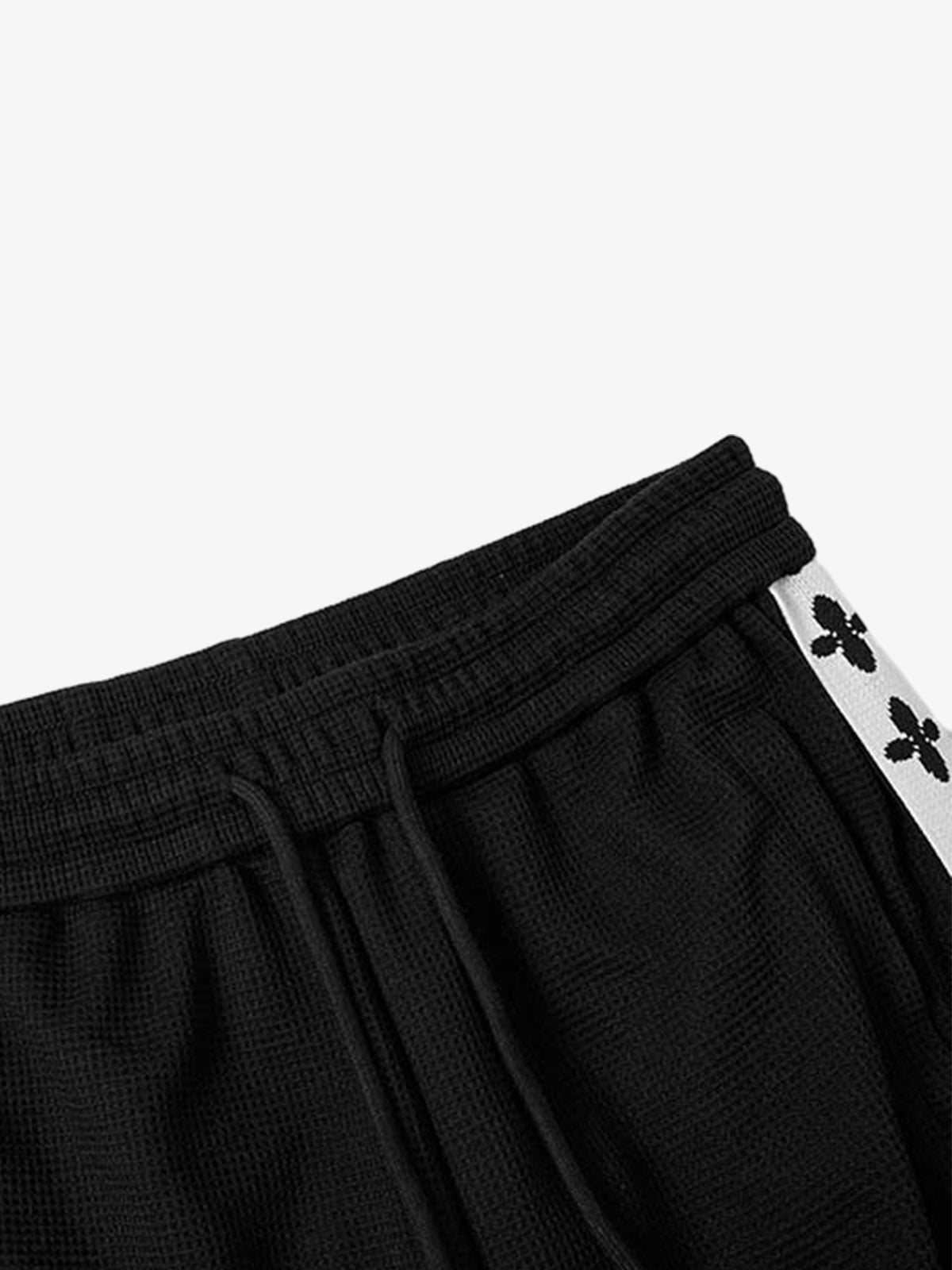 Crest Stripe Curved-Leg Sweatpants