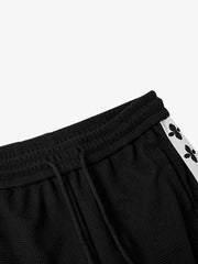 Crest Stripe Curved-Leg Sweatpants