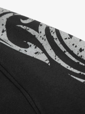Thorns Graphic Distressed Washed Baggy Barrel Sweatpants