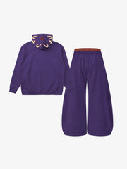 Scorpion Skeleton Graphic Hoodie & Wide-Leg Sweatpants Set