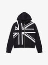 Street Style Union Jack Appliqué Hoodie