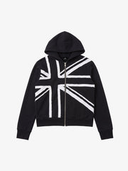 Street Style Union Jack Appliqué Hoodie