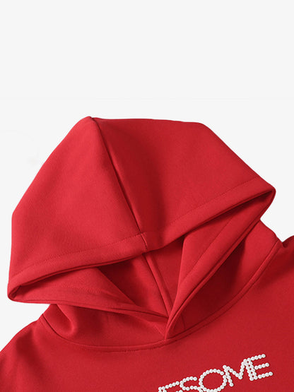 Street Hip-Hop Foam Print Hoodie 