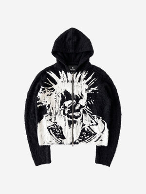 Skull Graphic Cardigan