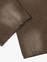 High-Waisted Wide-Leg Cargo Pants with Unique Pocket Design 