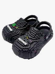 Rutschfeste Clogs mit Pixel-Design