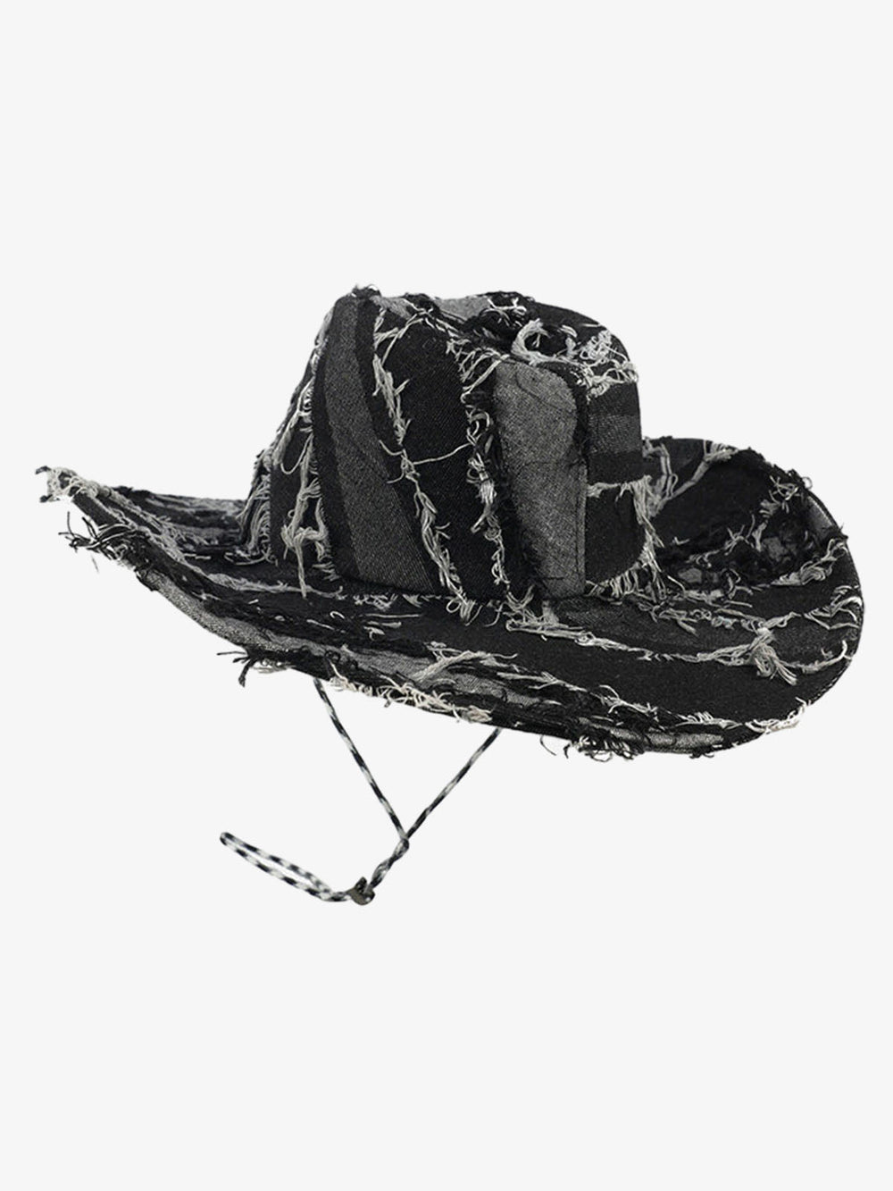 Distressed Patchwork Cowboy Hat 
