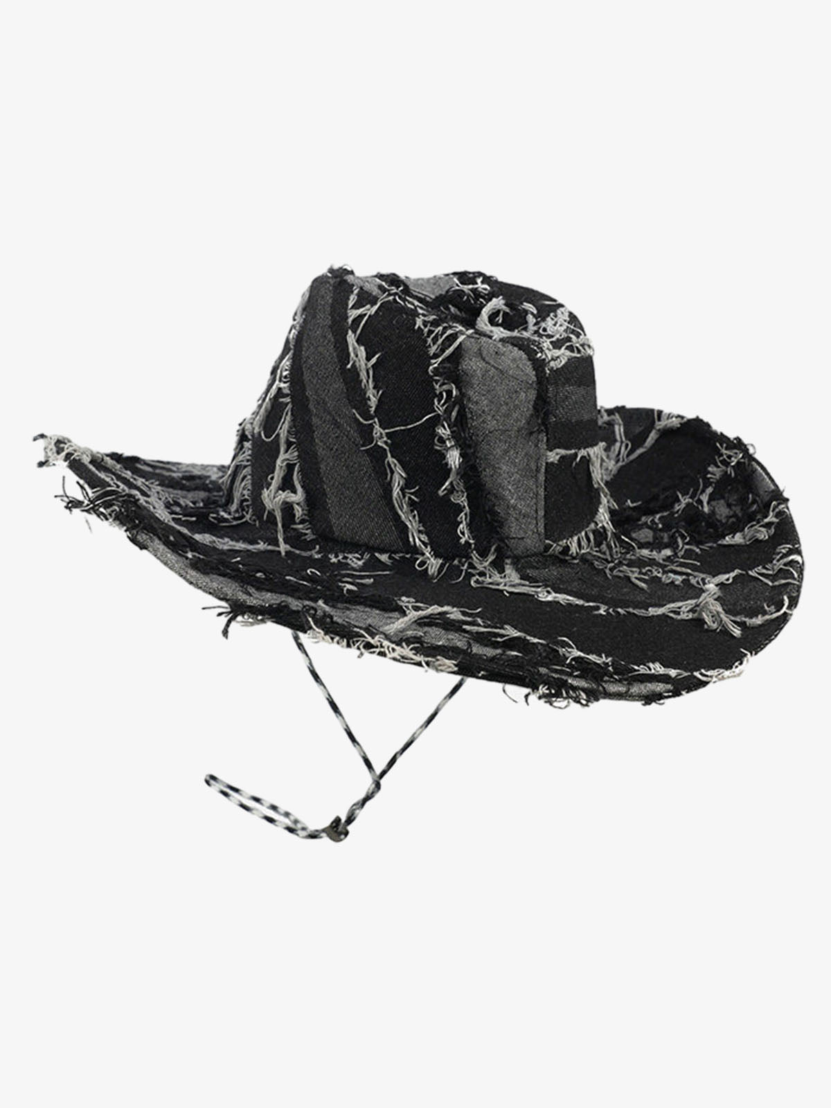 Distressed Patchwork Cowboy Hat 
