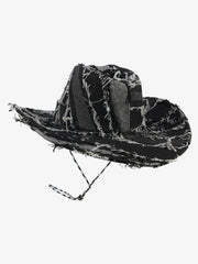 Distressed Patchwork Cowboy Hat 