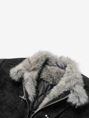 Faux-Fur Collar Padded Jacket