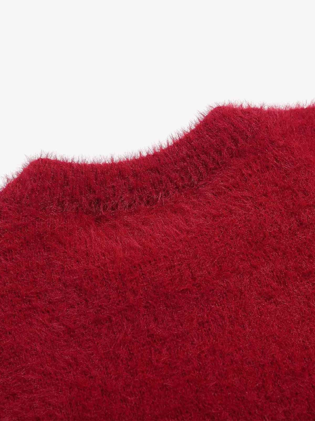 Festive Christmas Tree Embroidered Sweater for Winter Celebrations 