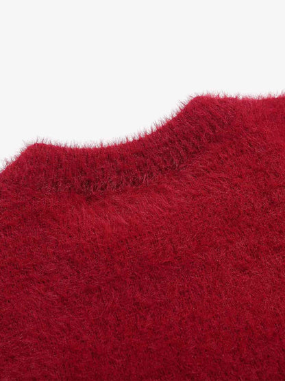 Festive Christmas Tree Embroidered Sweater for Winter Celebrations 