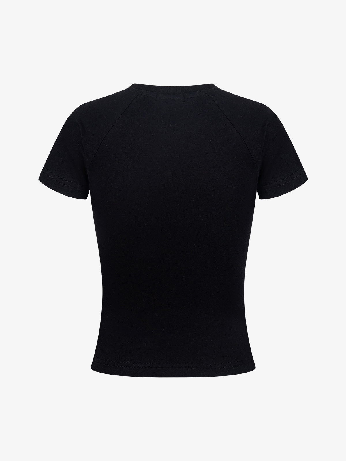 Cutout Rhinestone Short Sleeve Tee