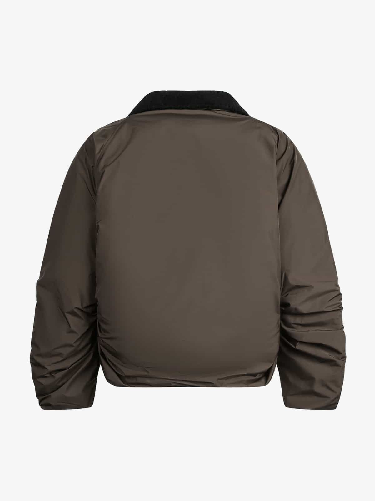 Winter Essential Bomber Jacket with Faux Fur Trimmed Hood 