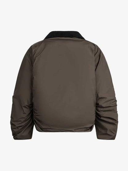 Winter Essential Bomber Jacket with Faux Fur Trimmed Hood 