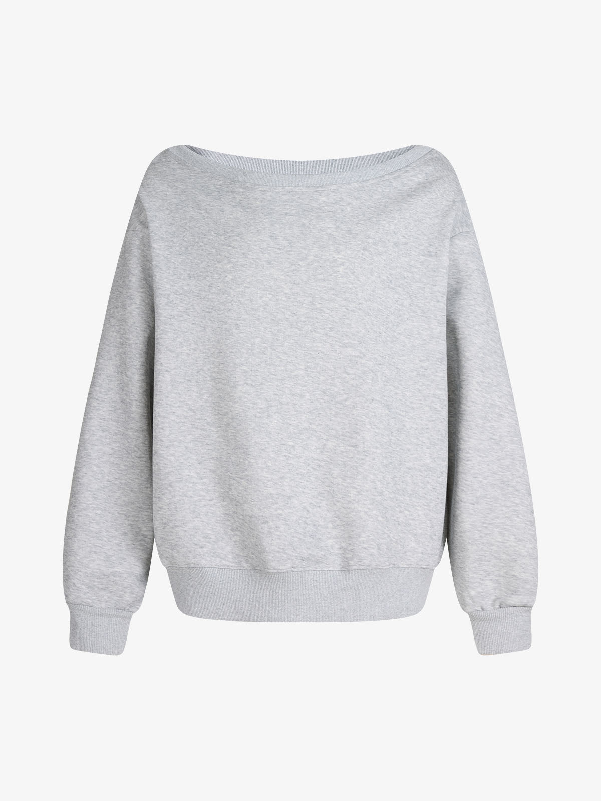 Sequin Wings Off-Shoulder Sweatshirt