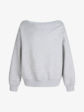 Sequin Wings Off-Shoulder Sweatshirt