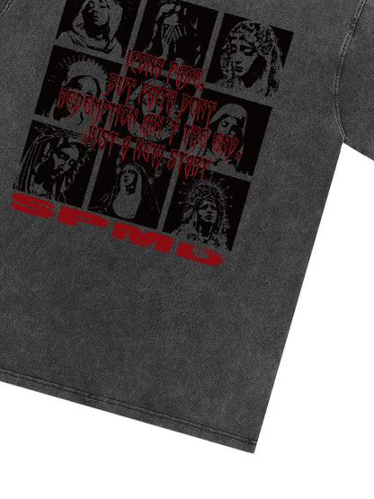 Original Saint Slogan Graphic T-Shirt 