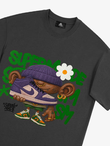 Street Cartoon Sneaker Graffiti Sneaker T-shirt 