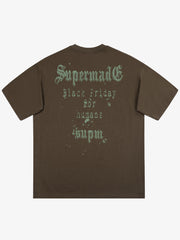 Gothic Skull Spiderweb Graphic T-Shirt 