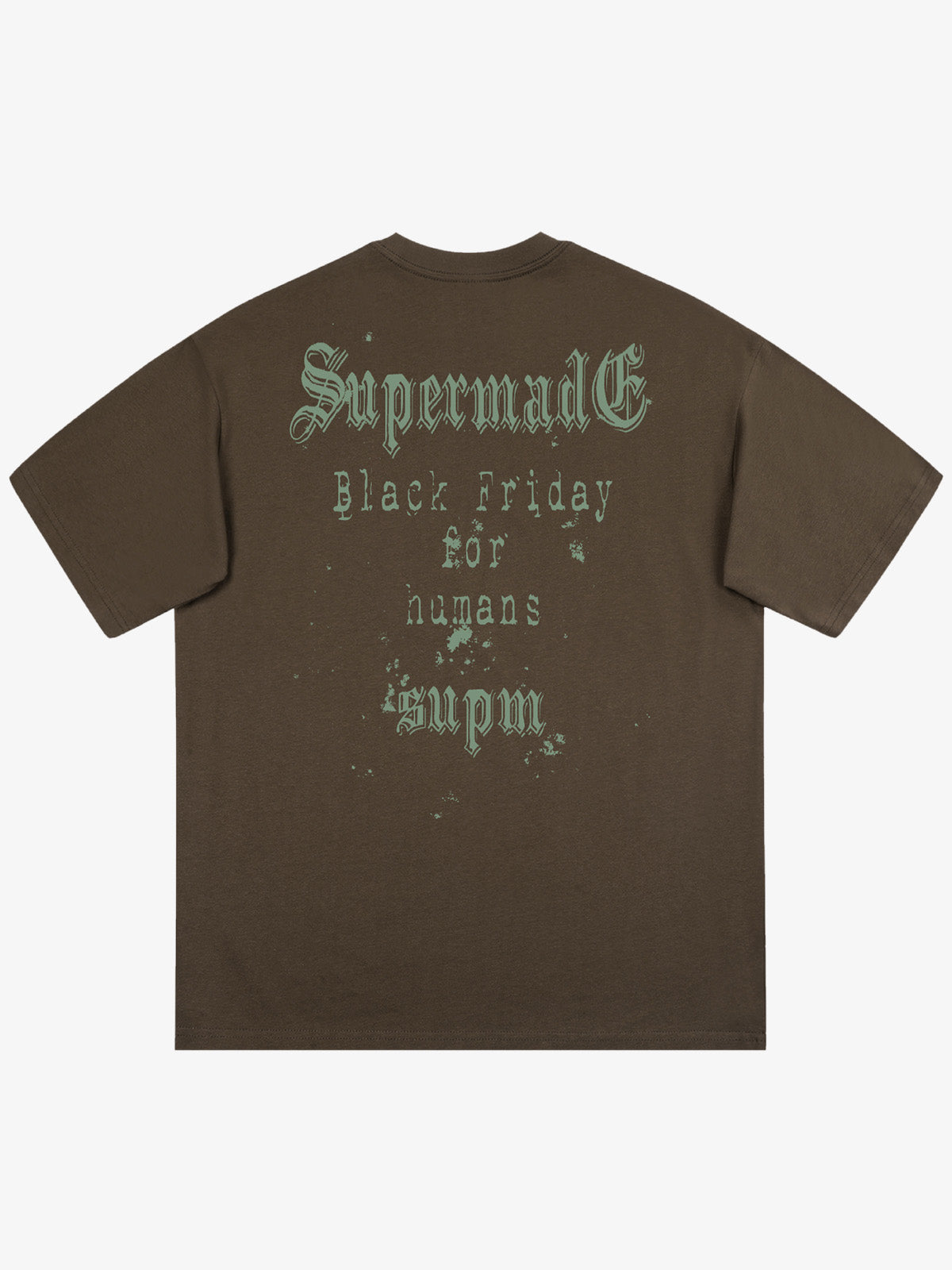 THE SUPERMADE Black Friday Gothic Skull Spiderweb Graphic T-Shirt 