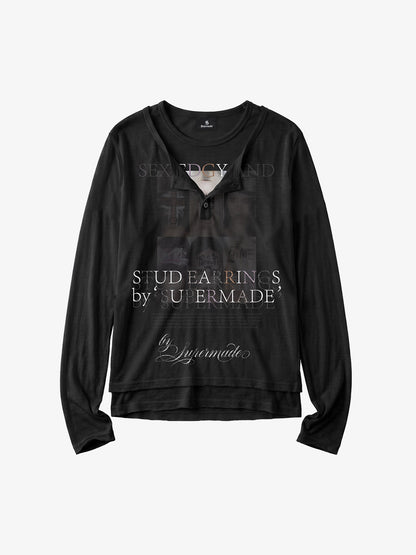 Layered Graphic Blouse