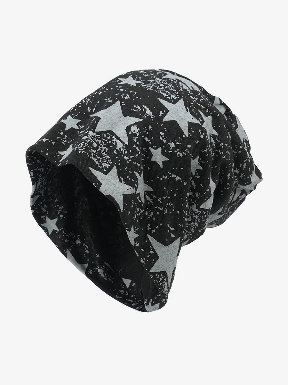 Stylish Star-Print Beanie for All Seasons - Trendy and Versatile Headwear 