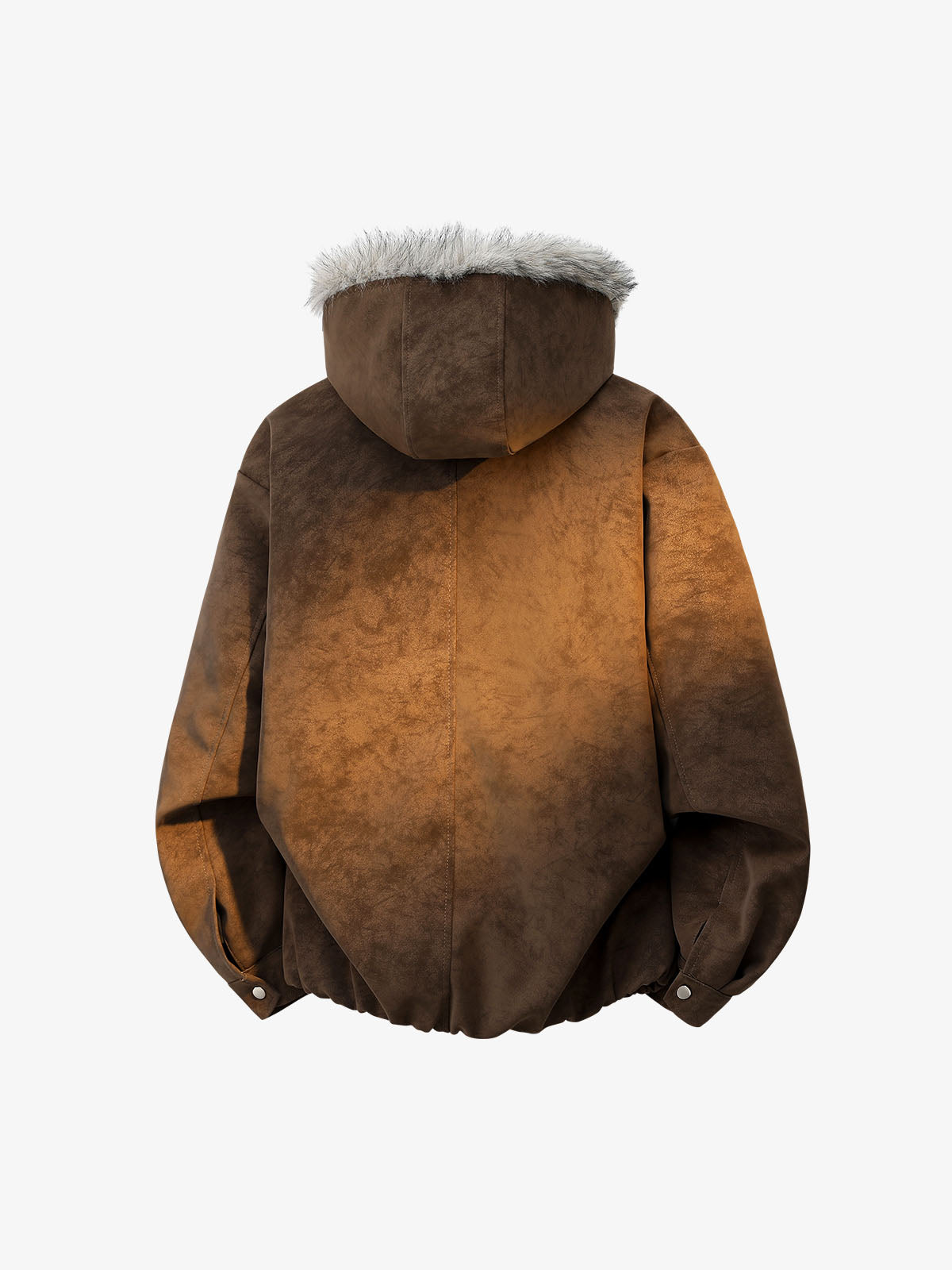 Faux-Fur Collar Aviation Buckle Jacket