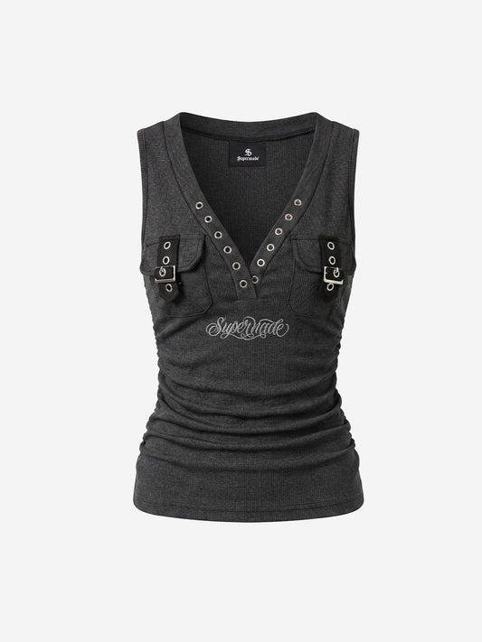 Besticktes Arbeits-T-Shirt