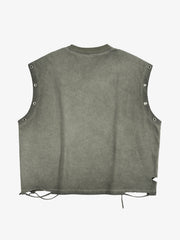 Supermade Soccer Circle Graphic Sleeveless T-Shirt 