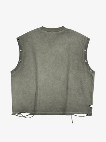 Supermade Soccer Circle Graphic Sleeveless T-Shirt 