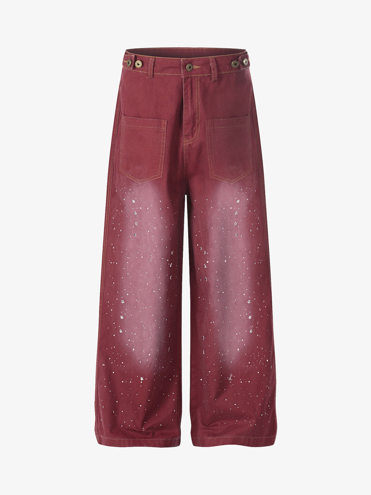 Vintage Washed Paint Splatter Jeans