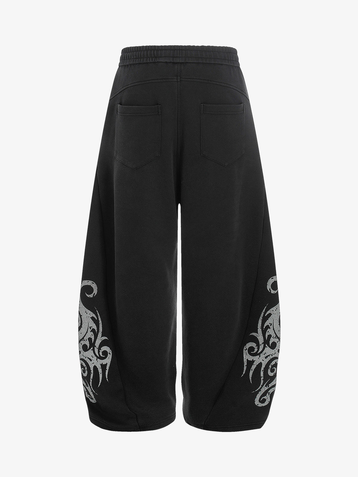Thorns Graphic Distressed Washed Baggy Barrel Sweatpants