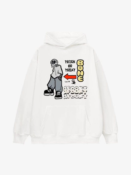 Trick or Treat Halloween Cotton Hoodie 
