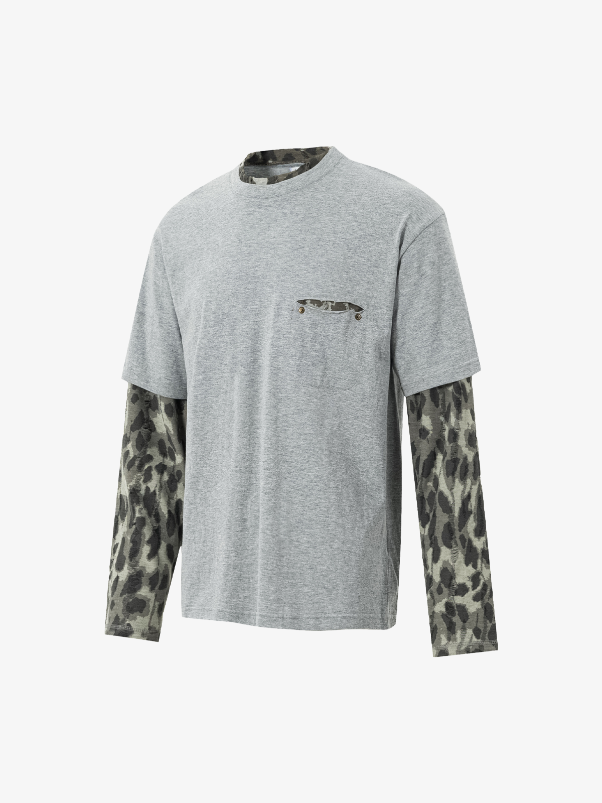 Camo Layered Long Sleeve Tee