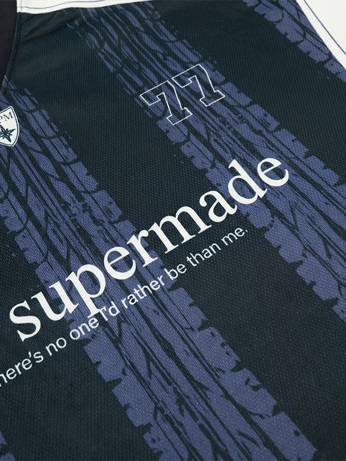 Polyester Sports Jersey with Graphic Print and V-Neck Design 