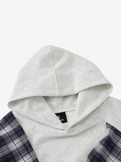 Plaid Patchwork Sweatshirt