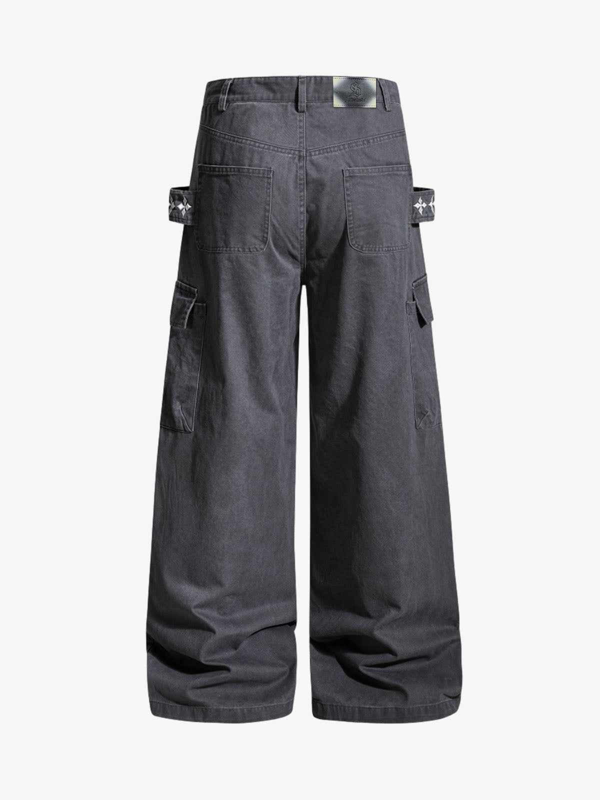 Vintage Strap Detail Carpenter Pants 