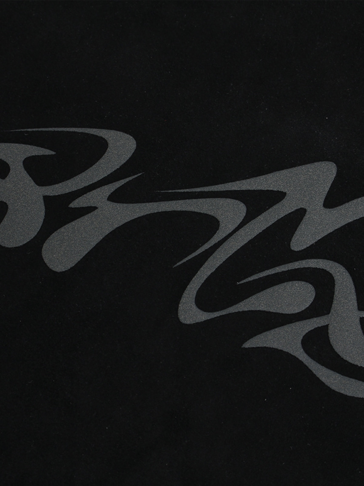 Suede Metallic Design Print T-Shirt 