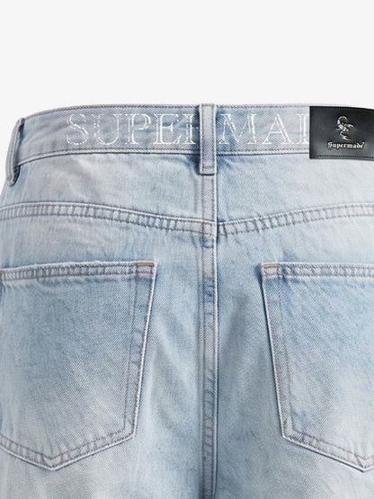 Broken Script Baggy Jeans
