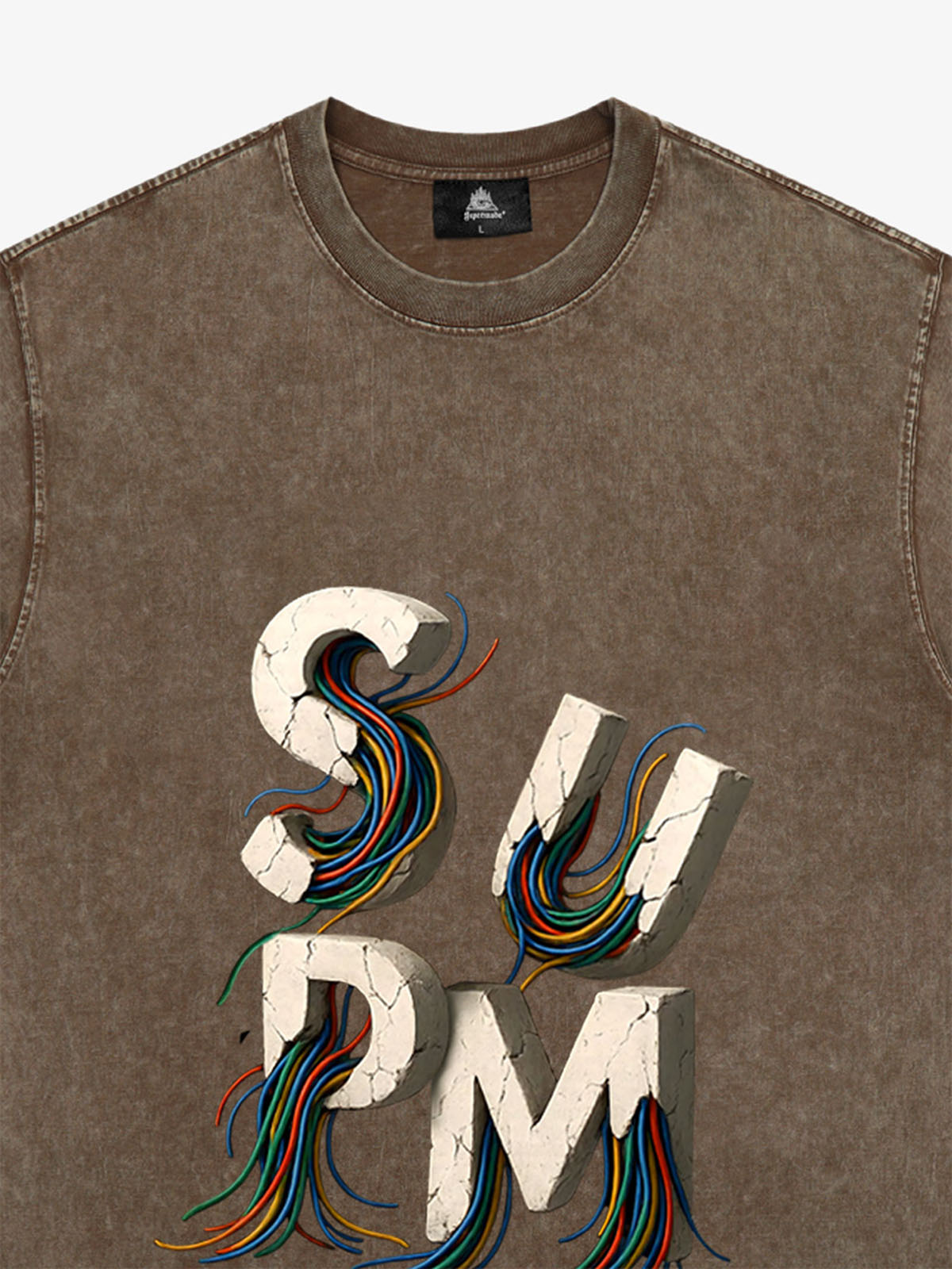 supm cable graphic T-shirt 