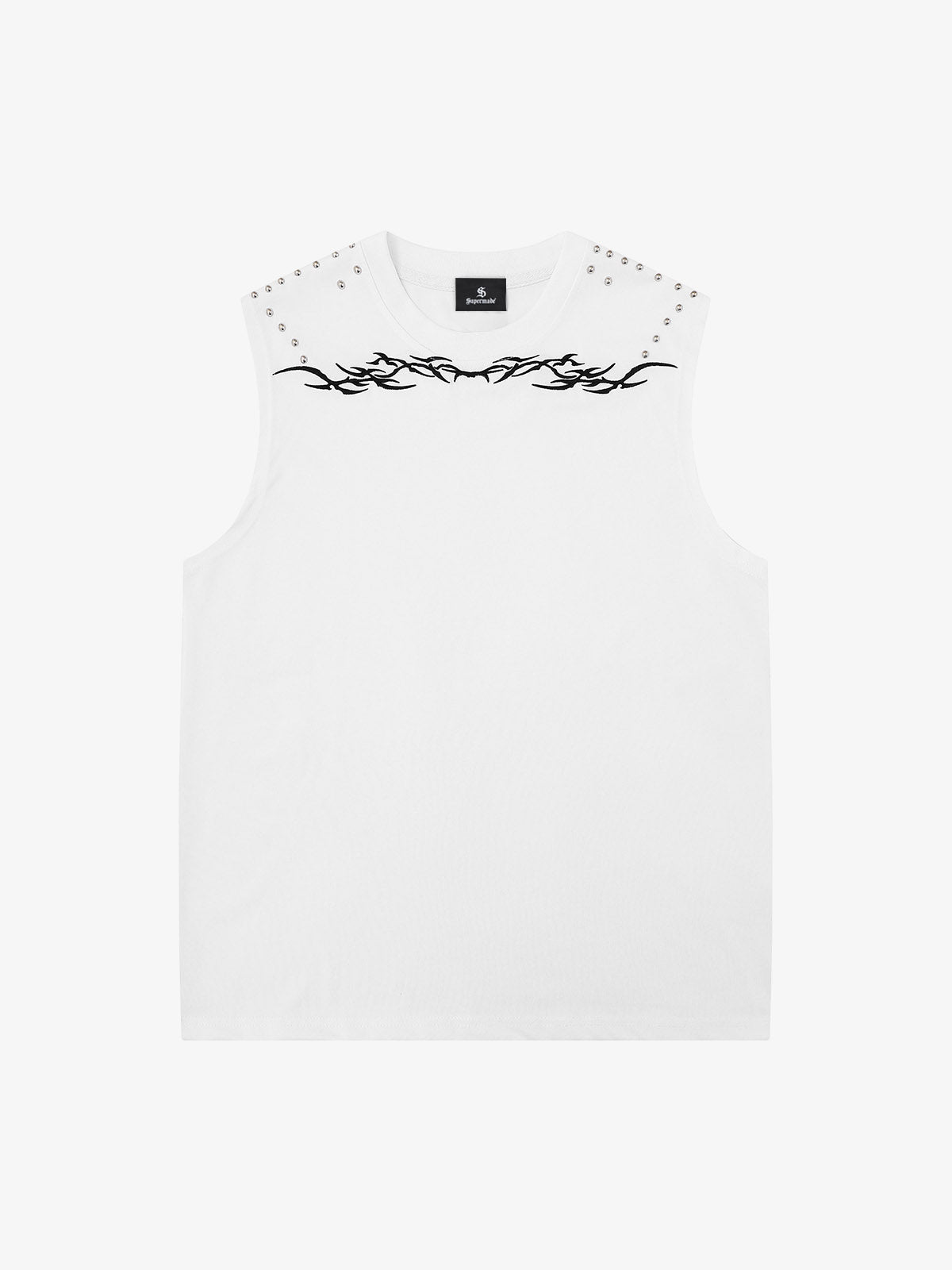 Studded Tribal Sleeveless T-Shirt 