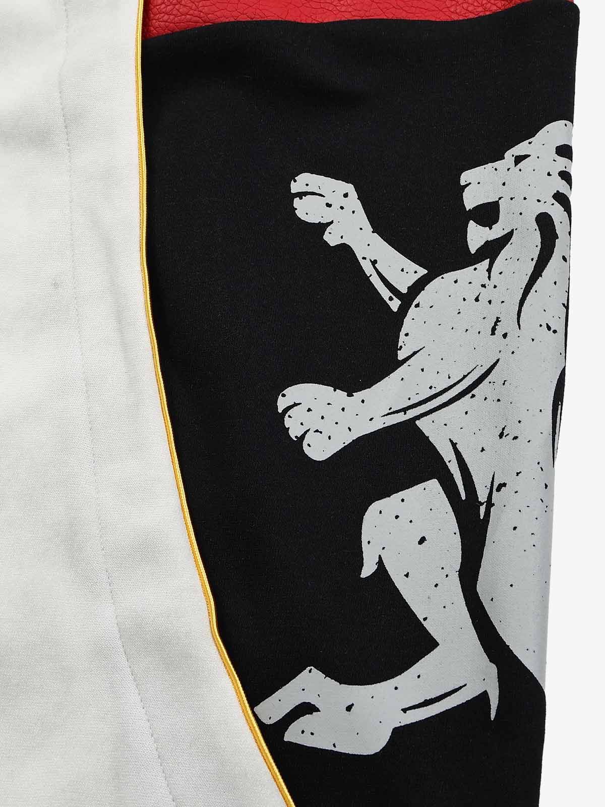 Lion Patchwork Distressed Dirty-Wash Sweatpants