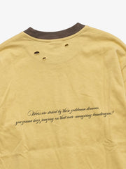 Devil Graphic Color Block Long Sleeve Tee