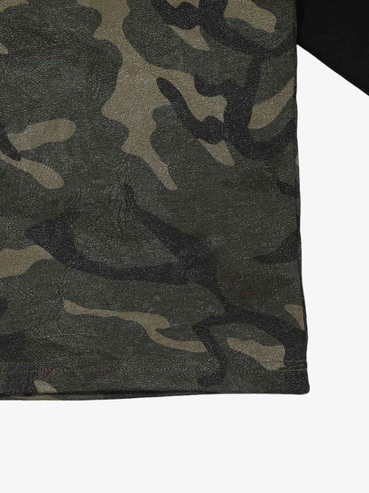 Camouflage Print Layered T-Shirt for Men - Perfect for Casual and Outdoor Wear 
