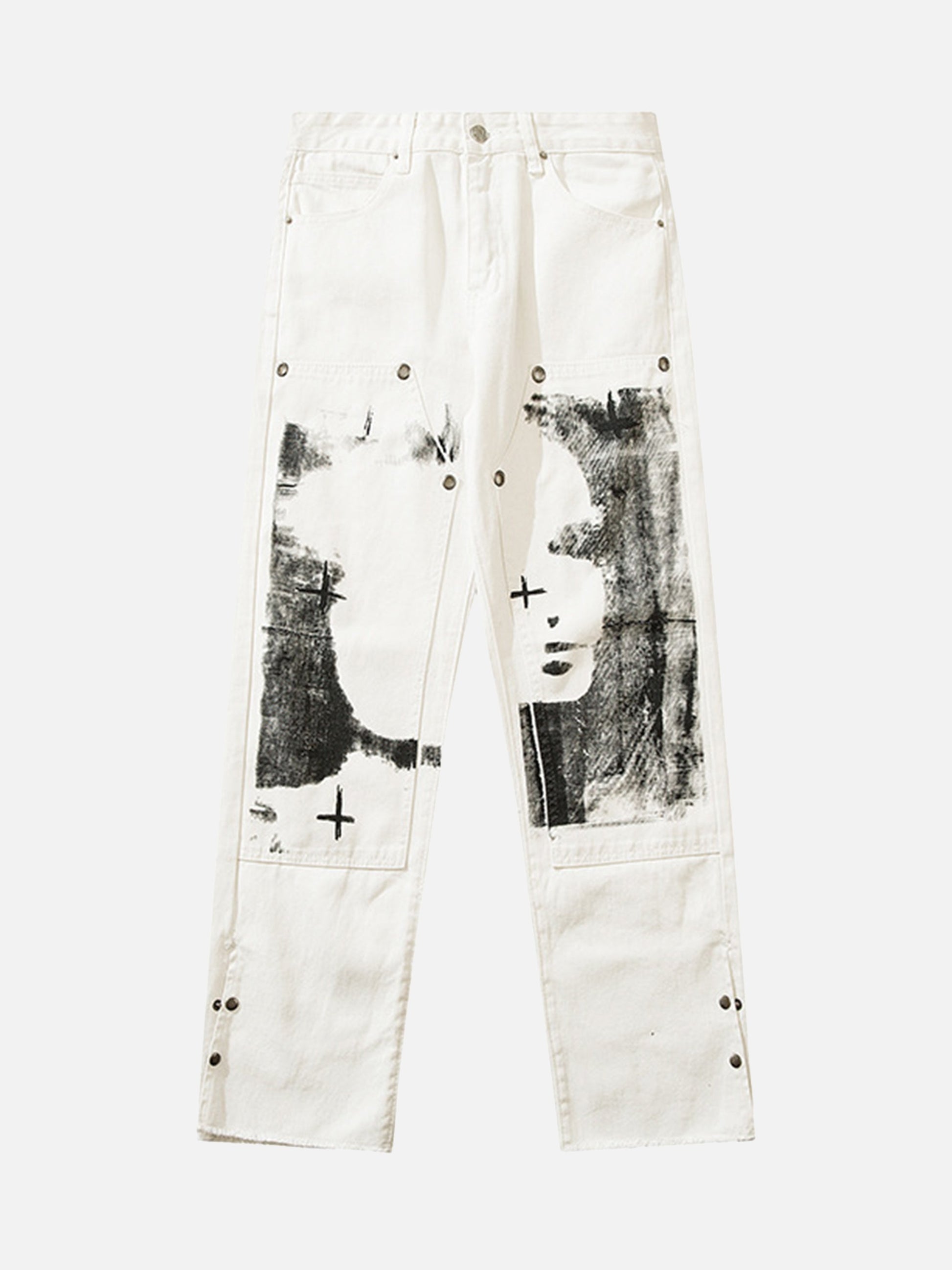Graffiti Print Track Pants 