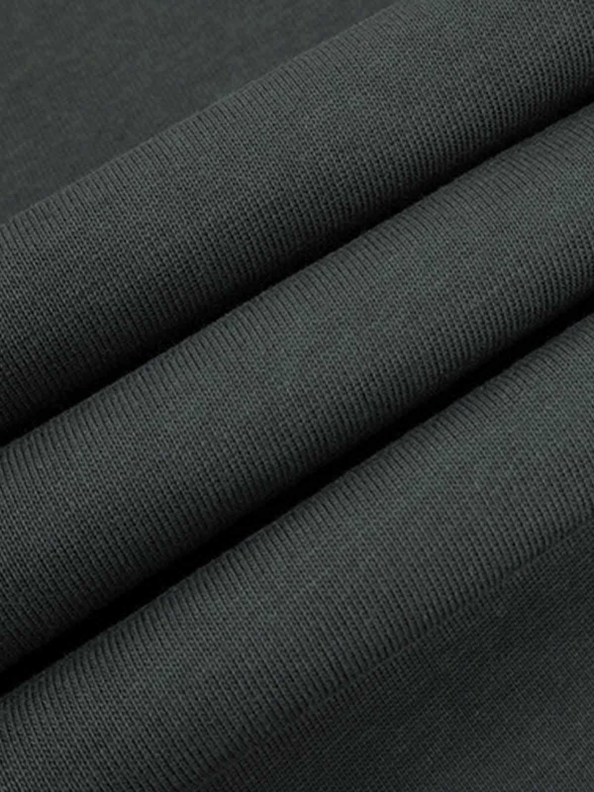 Cotton Oversized T-Shirt with Contrast Stitching and Minimalist Design 