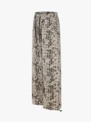 Distressed Plaid Casual Trousers