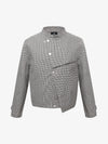 Houndstooth Cropped Jacket
